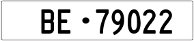 Trailer License Plate